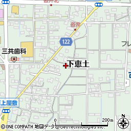 岐阜県可児市下恵土1464周辺の地図