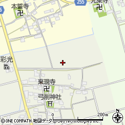 滋賀県長浜市弓削町周辺の地図