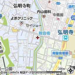 ホーユウリレント弘明寺第二周辺の地図