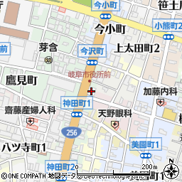 十六銀行今沢町支店周辺の地図