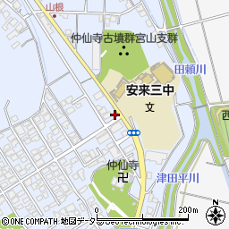 島根県安来市西赤江町周辺の地図