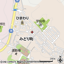 鳥取県倉吉市みどり町周辺の地図