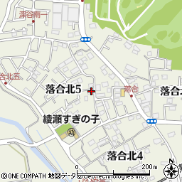 神奈川県綾瀬市落合北5丁目6-2周辺の地図