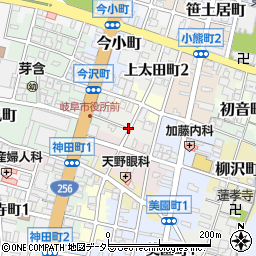 岐阜県岐阜市下太田町周辺の地図