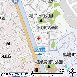 神奈川県横浜市磯子区上町4-27周辺の地図