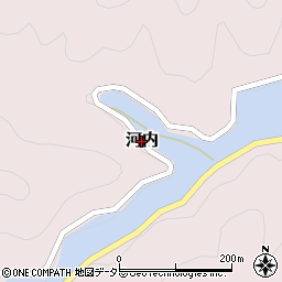 福井県若狭町（三方上中郡）河内周辺の地図