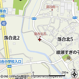 神奈川県綾瀬市落合北5丁目24周辺の地図