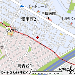 神奈川県厚木市愛甲西2丁目7周辺の地図