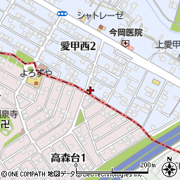 神奈川県厚木市愛甲西2丁目7-5周辺の地図