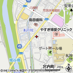 島根県安来市安来町1232周辺の地図