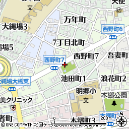 岐阜県岐阜市西野町周辺の地図