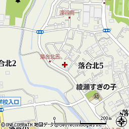 神奈川県綾瀬市落合北5丁目16周辺の地図