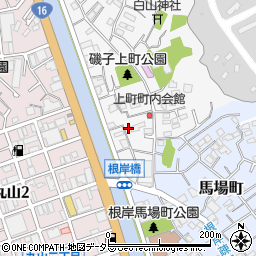 神奈川県横浜市磯子区上町3-29周辺の地図