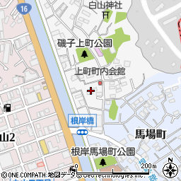 神奈川県横浜市磯子区上町3-27周辺の地図