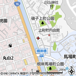 神奈川県横浜市磯子区上町3-33周辺の地図