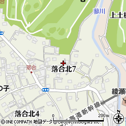 神奈川県綾瀬市落合北7丁目6-38周辺の地図