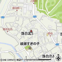 神奈川県綾瀬市落合北5丁目7-33周辺の地図