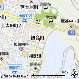 岐阜県岐阜市初音町周辺の地図