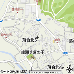 神奈川県綾瀬市落合北5丁目7周辺の地図