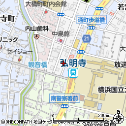 シンコウパーク弘明寺駐車場周辺の地図