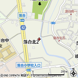 神奈川県綾瀬市落合北2丁目2周辺の地図