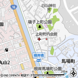 神奈川県横浜市磯子区上町3-6周辺の地図