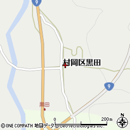 兵庫県美方郡香美町村岡区黒田1168周辺の地図
