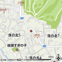 神奈川県綾瀬市落合北5丁目2-6周辺の地図