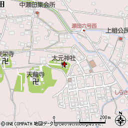 太元神社周辺の地図