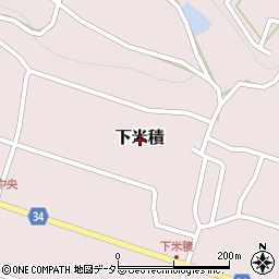 鳥取県倉吉市下米積周辺の地図