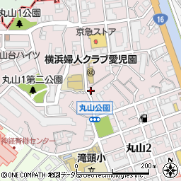神奈川県横浜市磯子区丸山周辺の地図