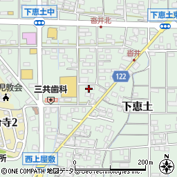 岐阜県可児市下恵土1540周辺の地図