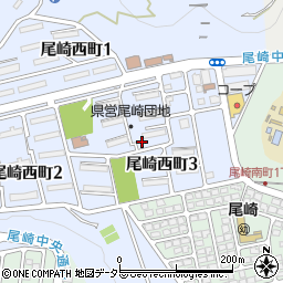 岐阜県各務原市尾崎西町3丁目周辺の地図