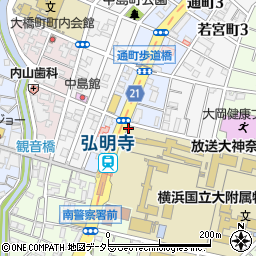 弘明寺公衆トイレ周辺の地図