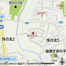 神奈川県綾瀬市落合北5丁目12周辺の地図