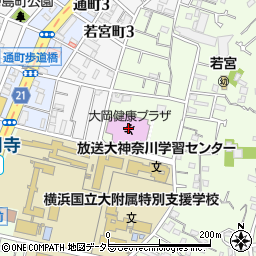 横浜市南スポーツセンター周辺の地図