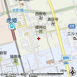 滋賀県長浜市大寺町581周辺の地図