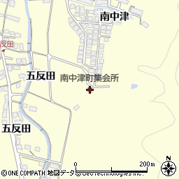 南中津町集会所周辺の地図