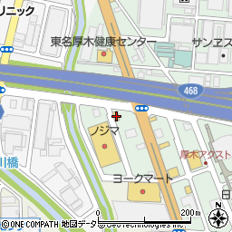 神奈川県厚木市岡田3008-1周辺の地図