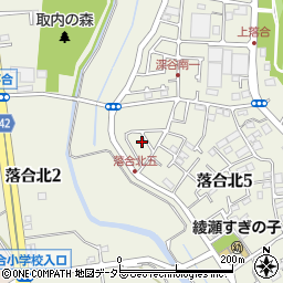 神奈川県綾瀬市落合北5丁目12-2周辺の地図