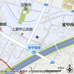 神奈川県厚木市愛甲西1丁目2周辺の地図