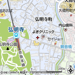 ハックドラッグ横浜弘明寺店周辺の地図