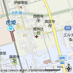 滋賀県長浜市大寺町580周辺の地図