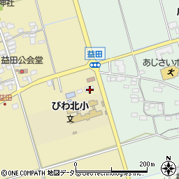 滋賀県長浜市益田町55周辺の地図