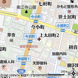 岐阜県岐阜市今小町12周辺の地図