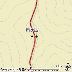 笊ケ岳周辺の地図