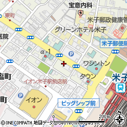 鳥取県米子市明治町周辺の地図