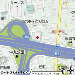 神奈川県厚木市岡田3丁目4周辺の地図