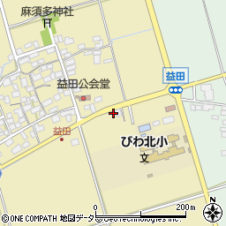 滋賀県長浜市益田町107周辺の地図