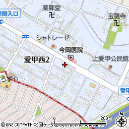 神奈川県厚木市愛甲西2丁目10周辺の地図